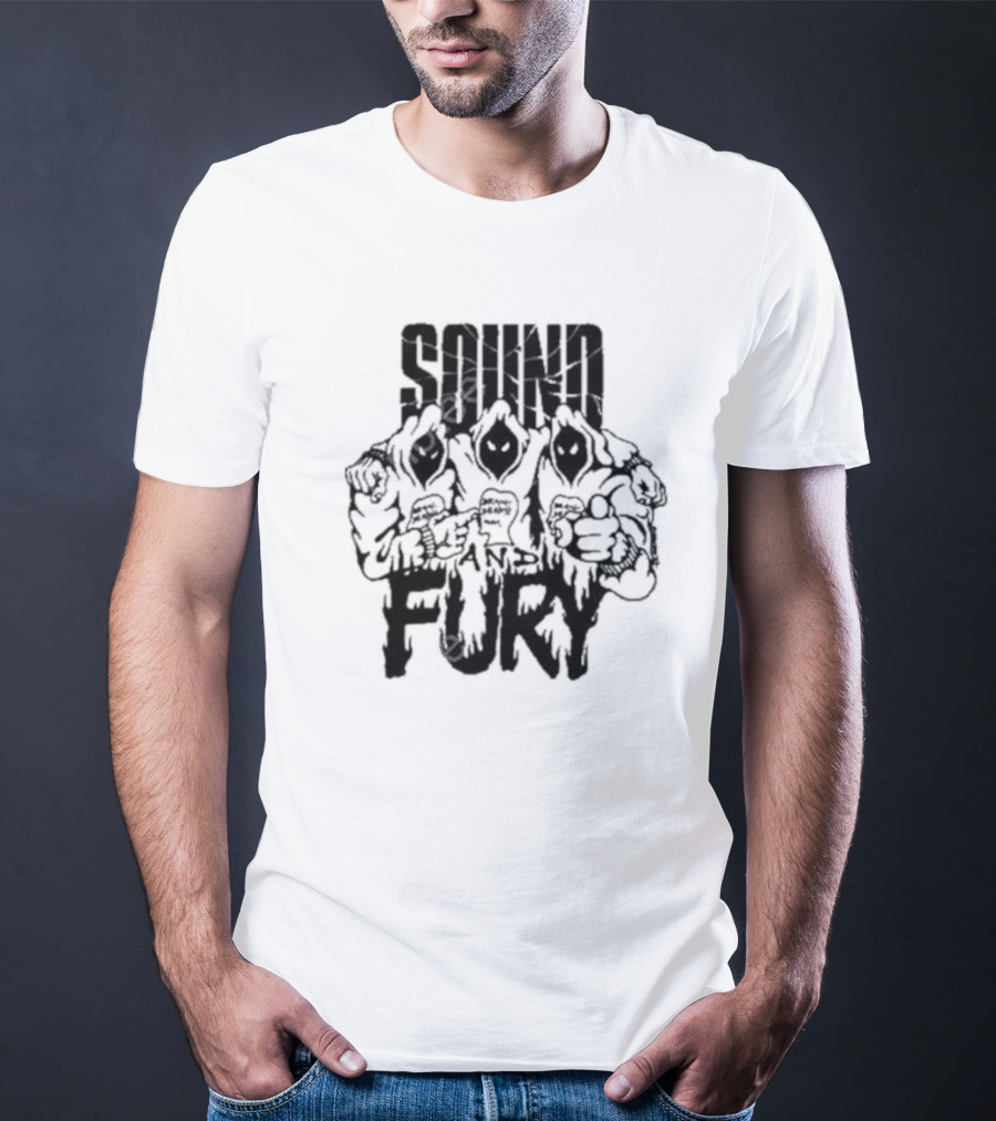 Brain Dead X Spoiler Sound And Fury Three Hooded Figures T-Shirt