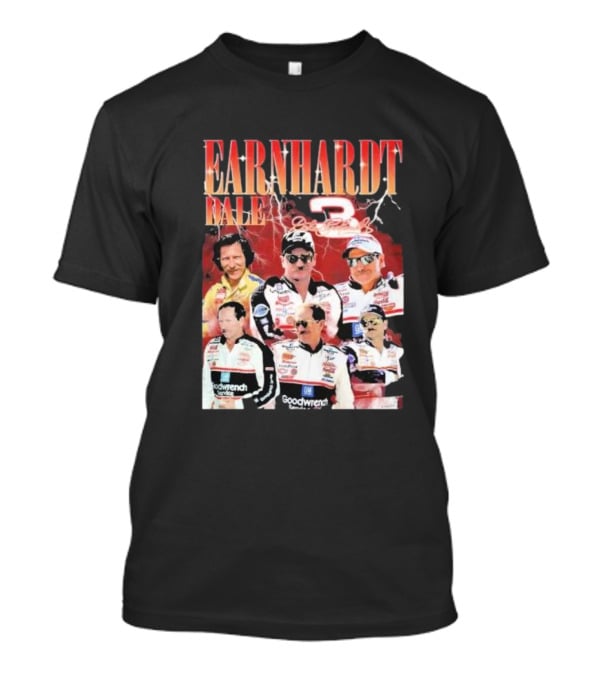 Dale Earnhardt Number 3 Goodwrench Racing Bootleg Rap T-Shirt