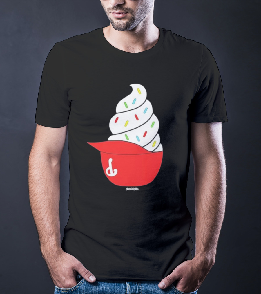 Phillies Ice Cream Helmet Swirl With Sprinkles T-Shirt