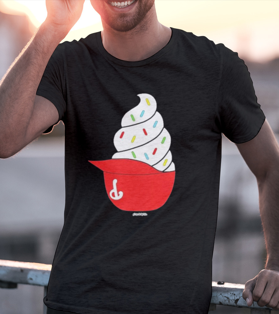 Phillies Ice Cream Helmet Swirl With Sprinkles T-Shirt
