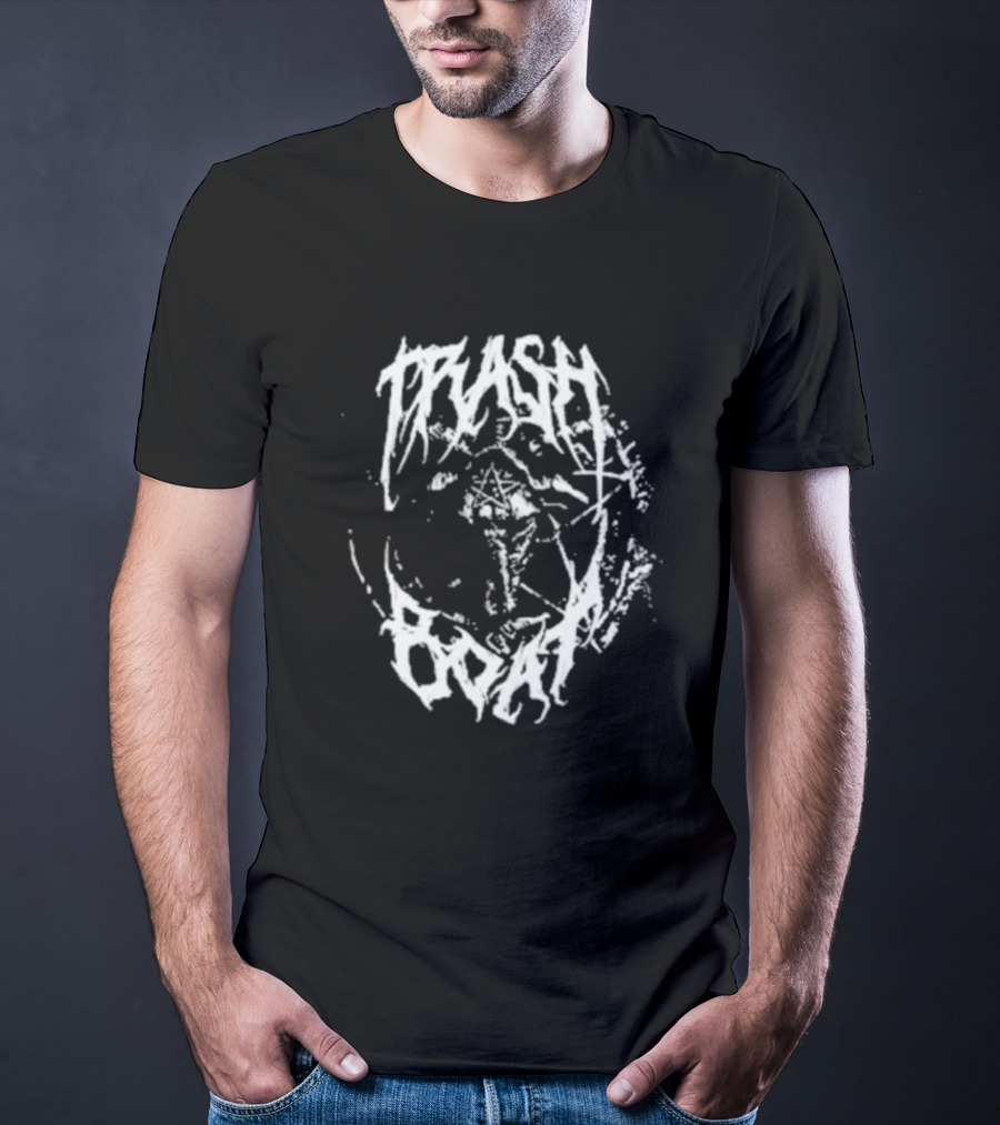 Trash Boat Halloween Occult Symbol Black T-Shirt