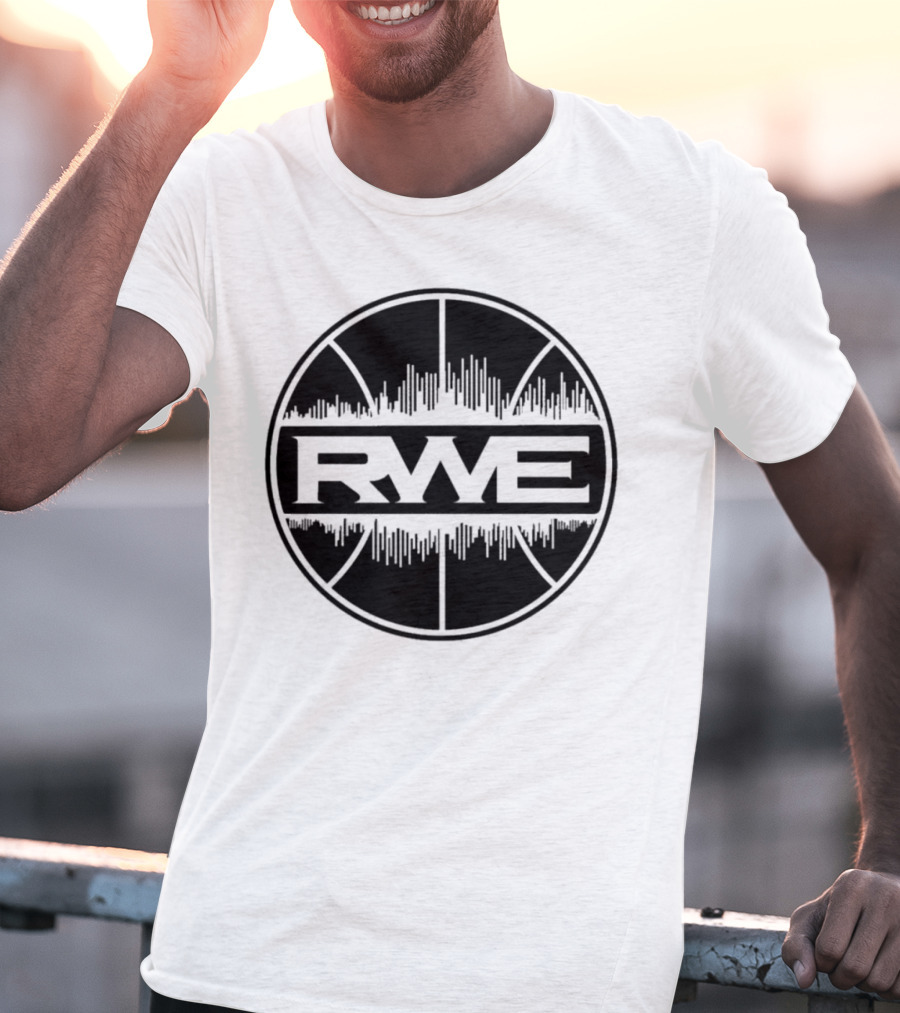 Over Time RWE Soundwave Basketball Circle T-Shirt