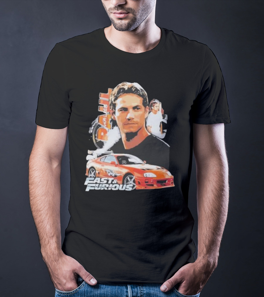 Fast And Furious Paul Walker Toyota Supra T-Shirt