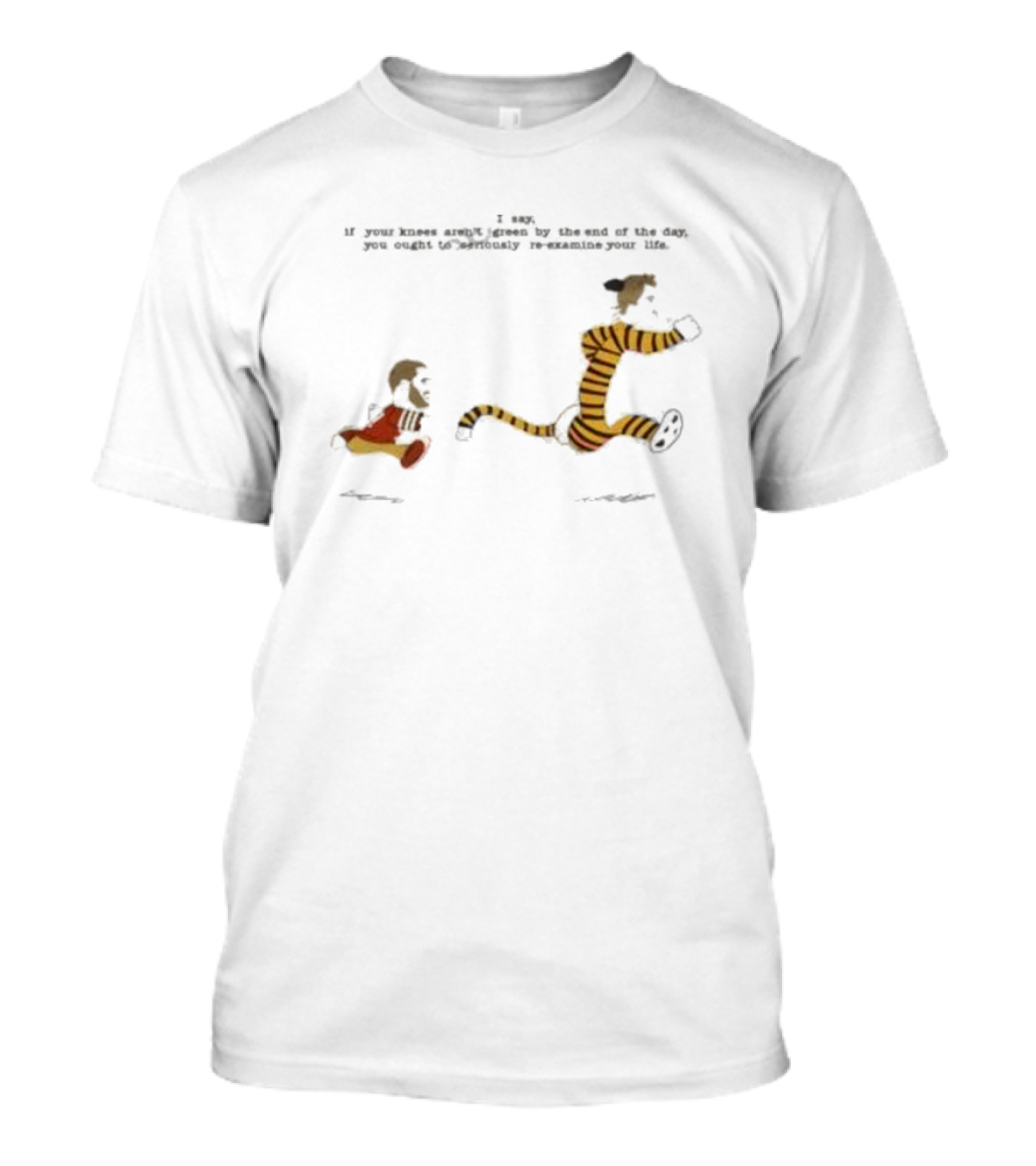 Rita Oak’s Ko-fi Calvin And Hobbes Knees Aren’t Green By The End T-Shirt