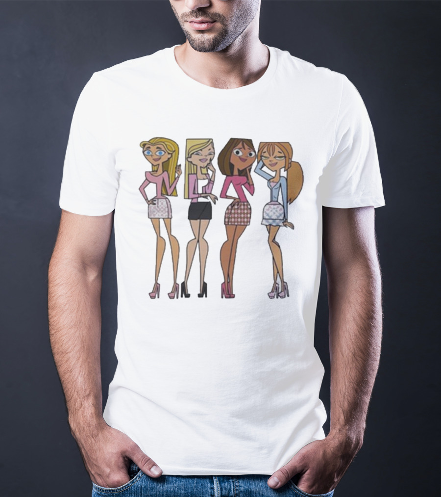 Mean Girls X Total Drama Island Characters Crossover T-Shirt