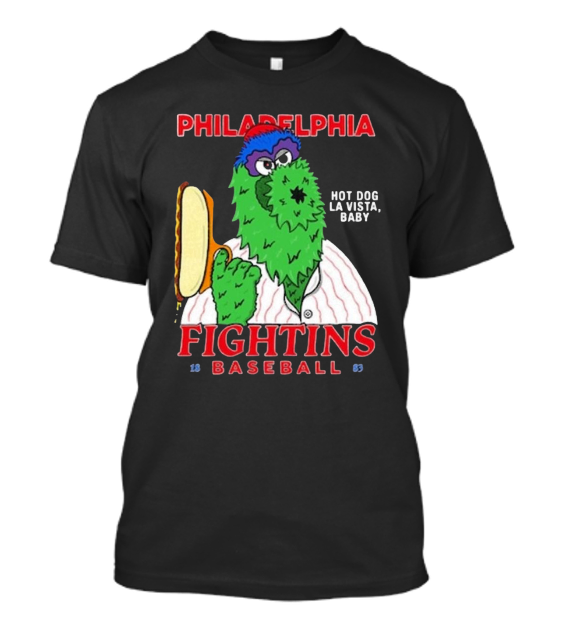 Philadelphia Phillies Phanatic Fightins Baseball Hot Dog La Vista Baby T-Shirt