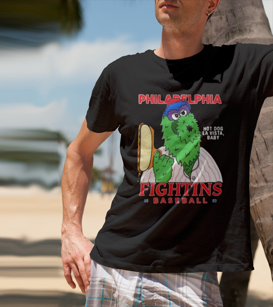 Philadelphia Phillies Phanatic Fightins Baseball Hot Dog La Vista Baby T-Shirt