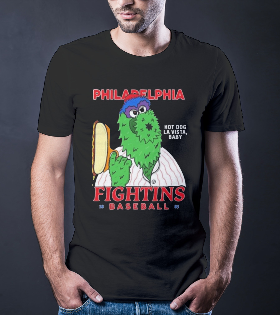 Philadelphia Phillies Phanatic Fightins Baseball Hot Dog La Vista Baby T-Shirt