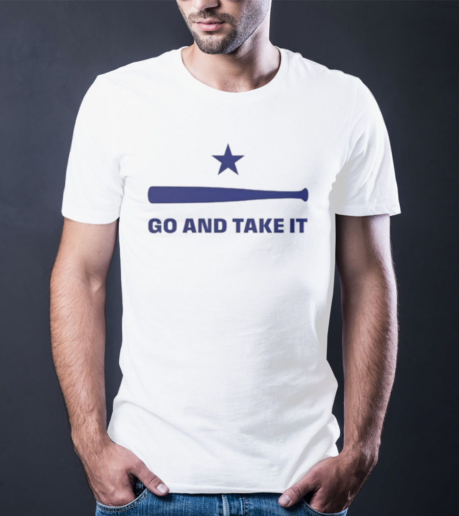 Go And Take It Bisonball Star And Bat T-Shirt