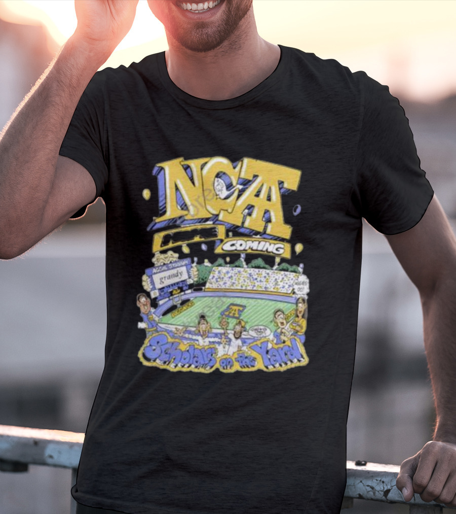 Frko X NC A&t Homecoming Scholars On The Yard Stadium Cartoon T-Shirt