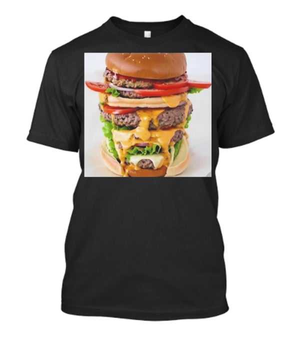 Heisenburger Cringey Quadruple Cheeseburger Stack T-Shirt