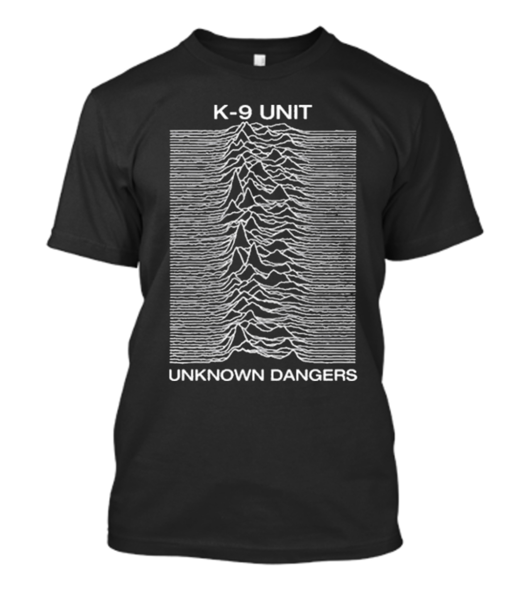 K-9 Unit Unknown Dangers Joy Division Tribute Waveform T-Shirt