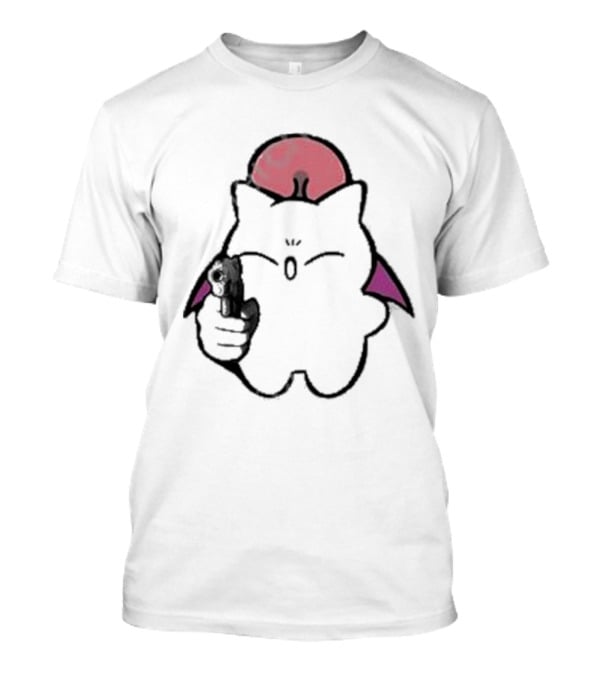 Gun Wielding Moogle By Wisdomeel T-Shirt