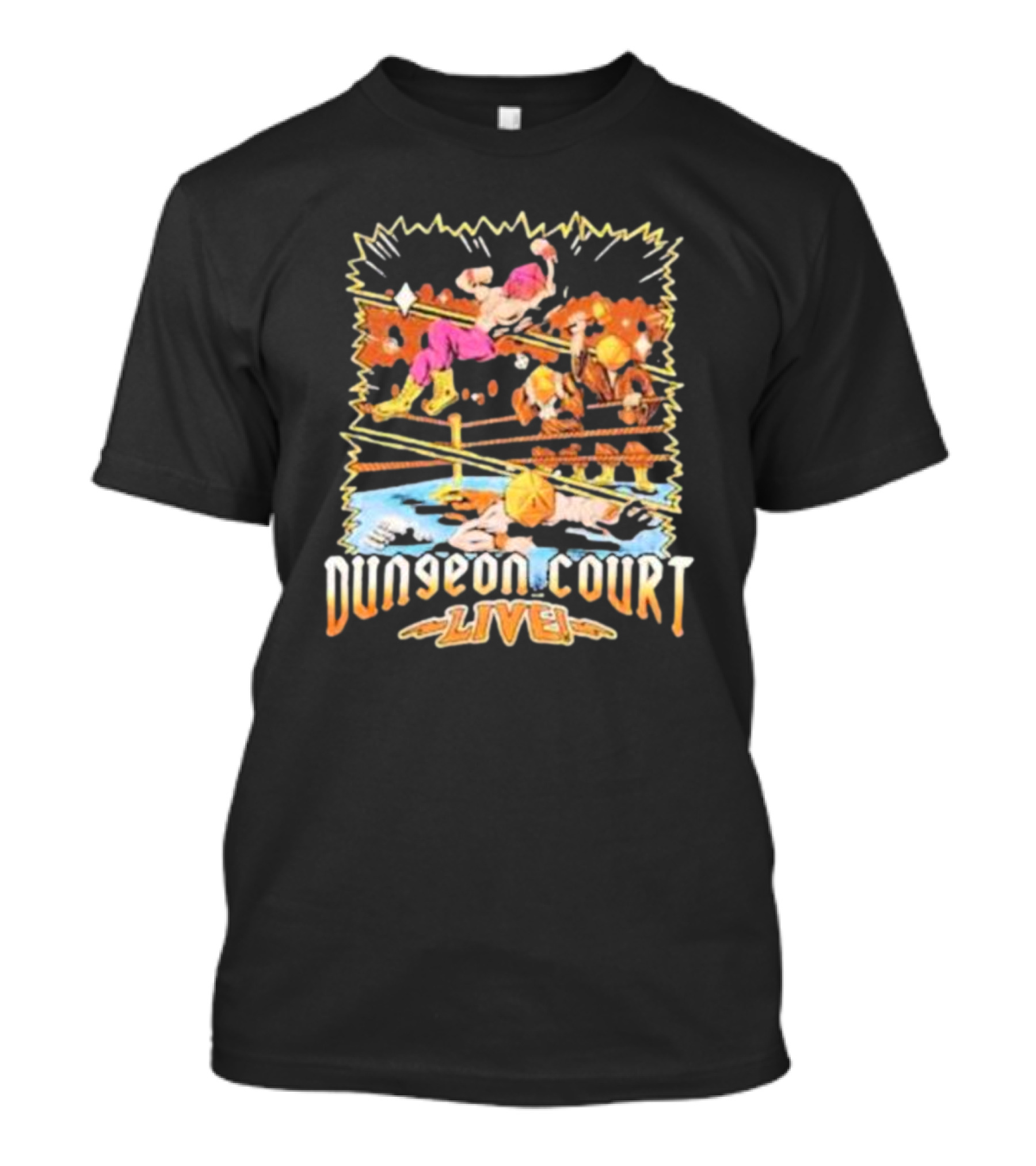 Naddpod Dungeon Court Live Wrestling Iconics T-Shirt