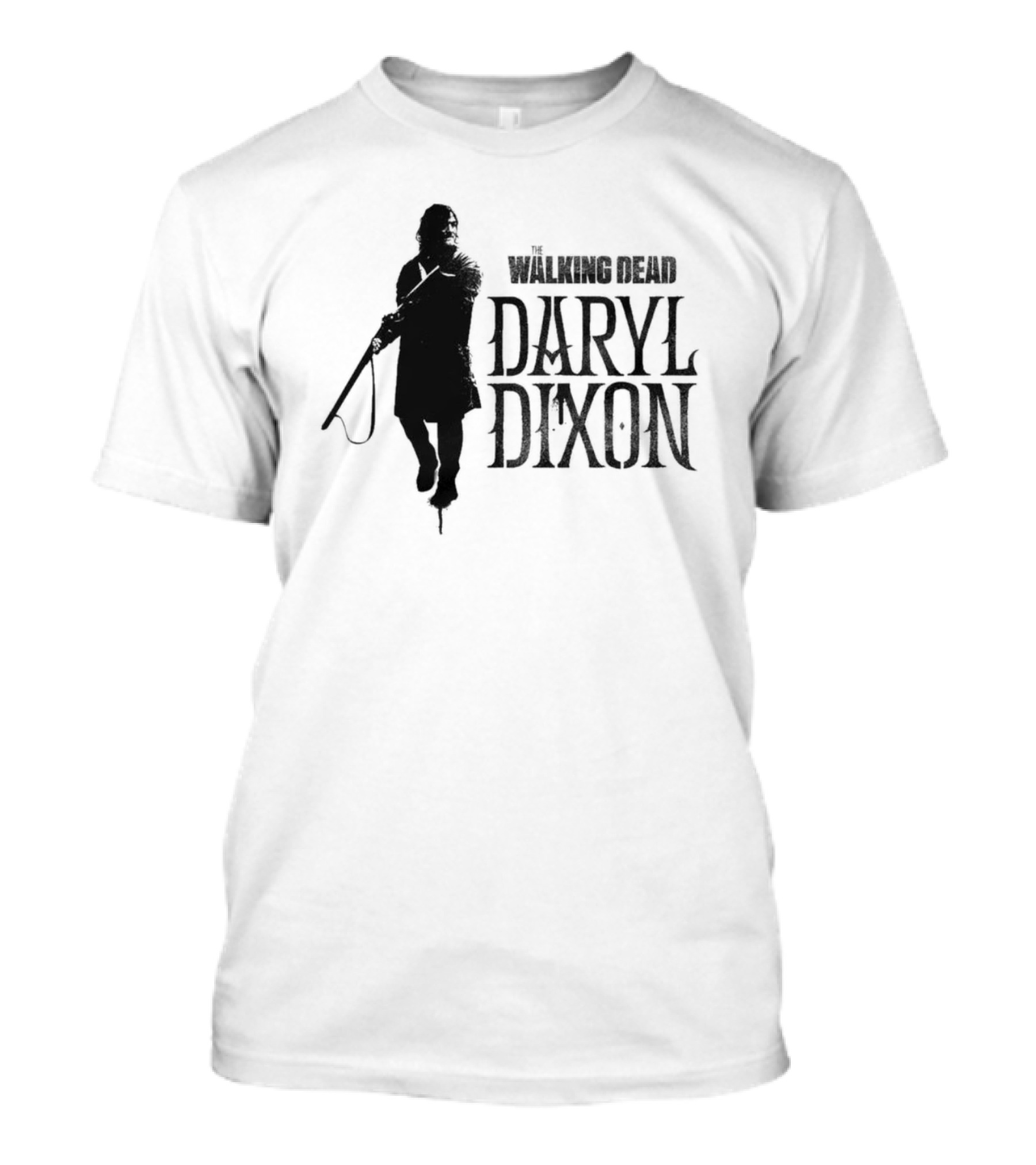 The Walking Dead Daryl Dixon Silhouette Crossbow Iconic Merch T-Shirt