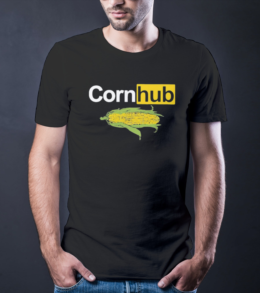 Corn Hub Parody With Corn Cob T-Shirt