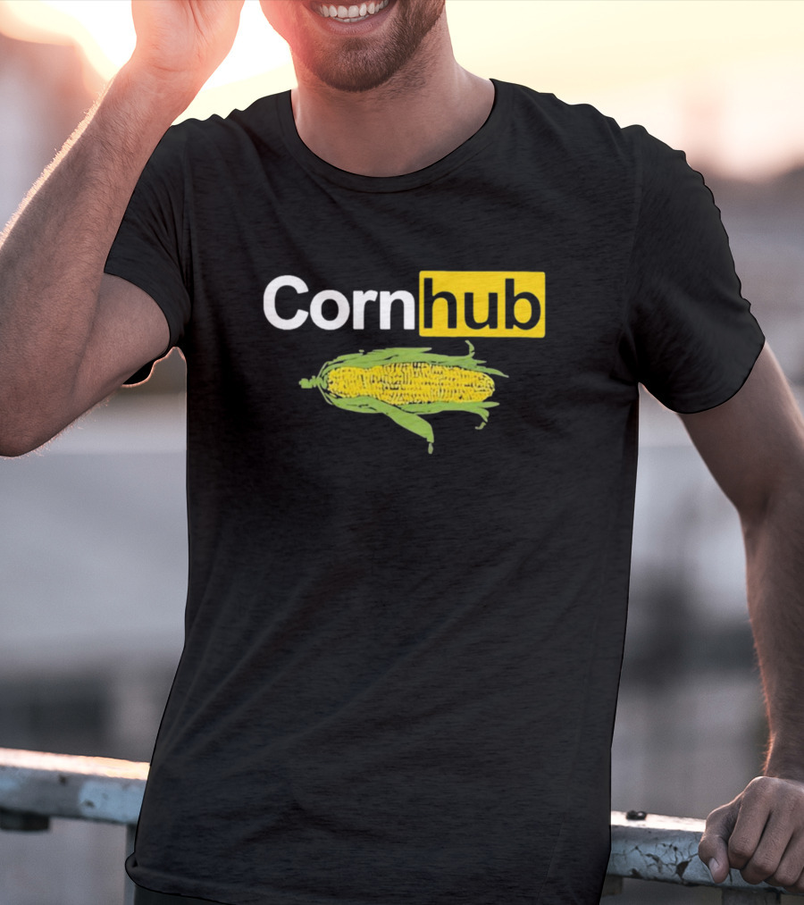 Corn Hub Parody With Corn Cob T-Shirt