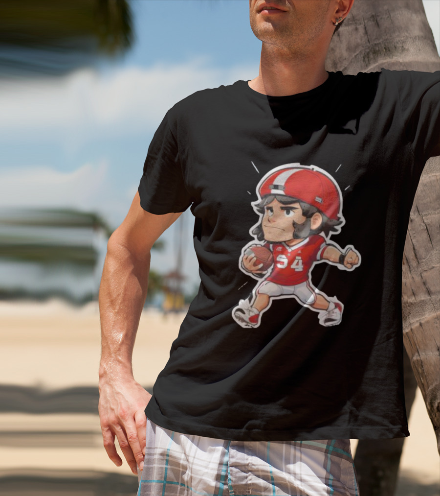 Lubby’s Funny Cartoon Football Player Stickers Essential S4 T-Shirt