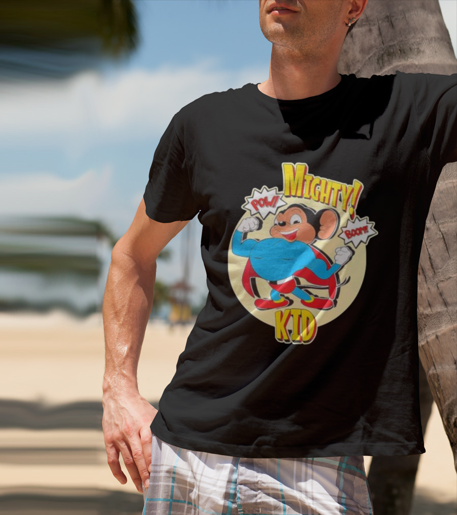 Mighty Kid Superhero Mouse Pow Boom Children's T-Shirt