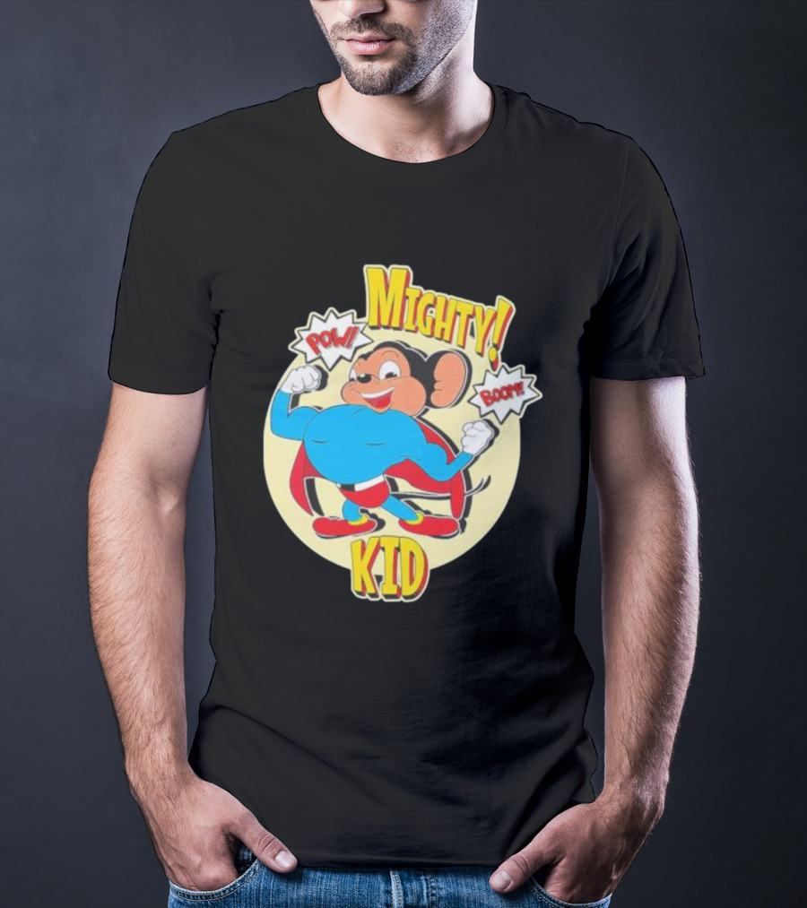 Mighty Kid Superhero Mouse Pow Boom Children's T-Shirt