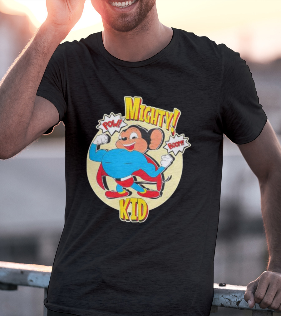 Mighty Kid Superhero Mouse Pow Boom Children's T-Shirt