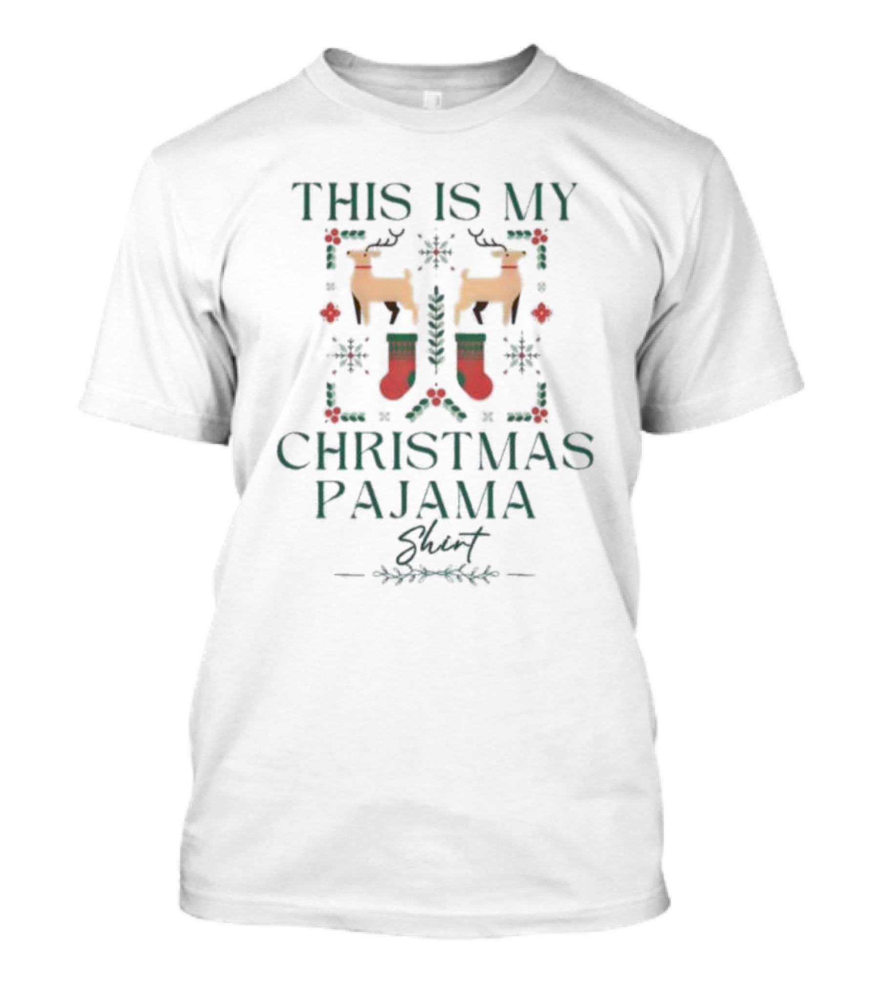 This Is My Christmas Pajama Shirt Funny Xmas Family Holiday Essential T-Shirt