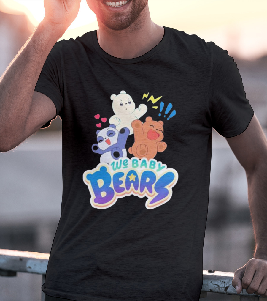 We Baby Bears Trio With Happy Expressions T-Shirt