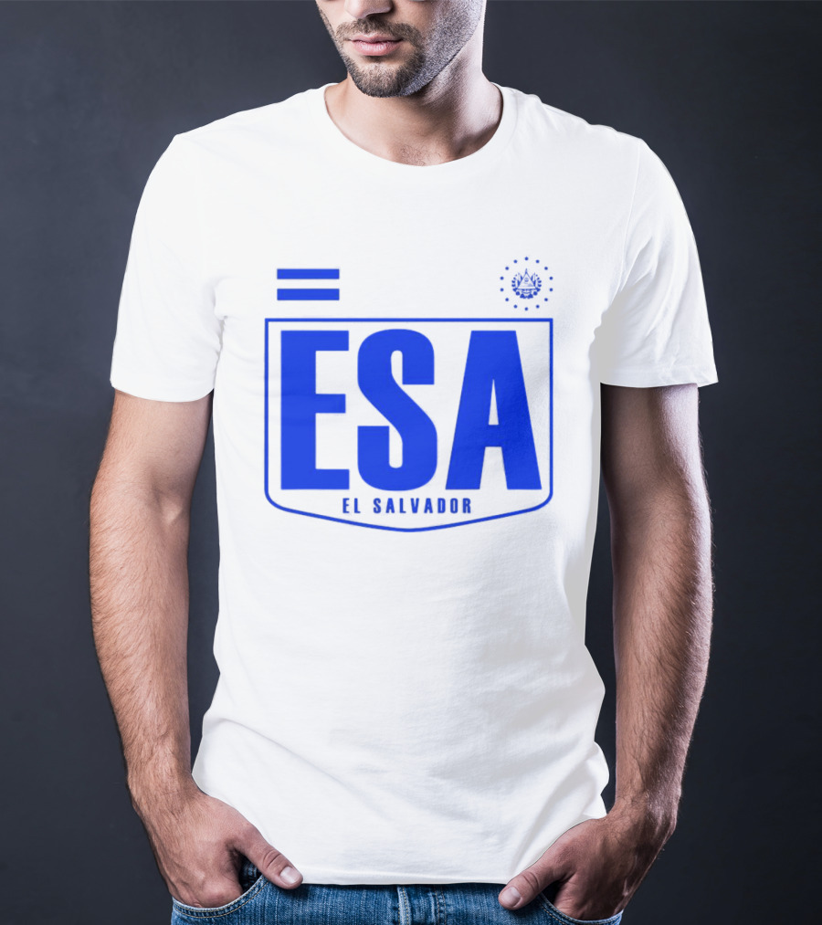 ESA El Salvador Logo Emblem With National T-Shirt