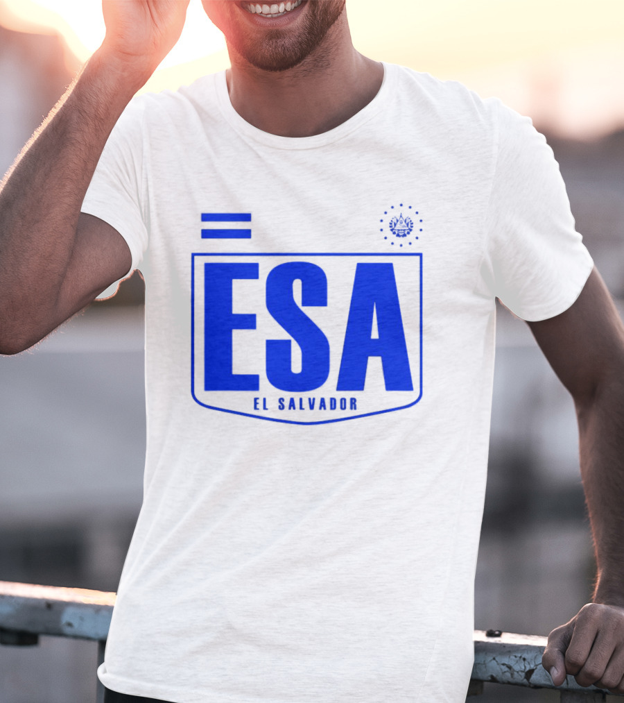 ESA El Salvador Logo Emblem With National T-Shirt