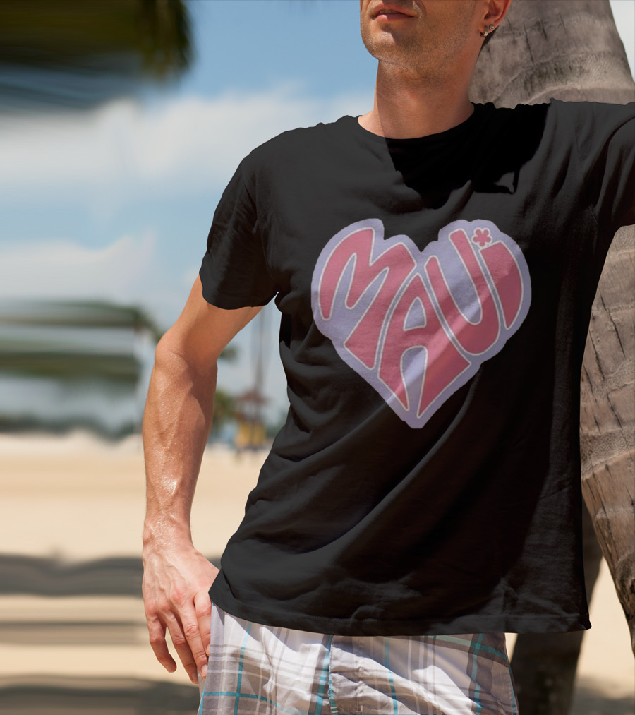 Maui Heart Retro T-Shirt