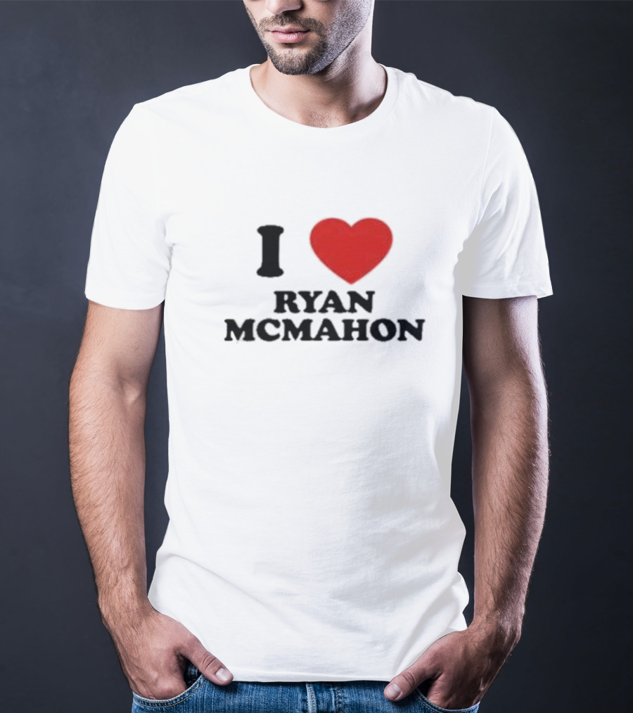 I Love Ryan McMahon Red Heart T-Shirt