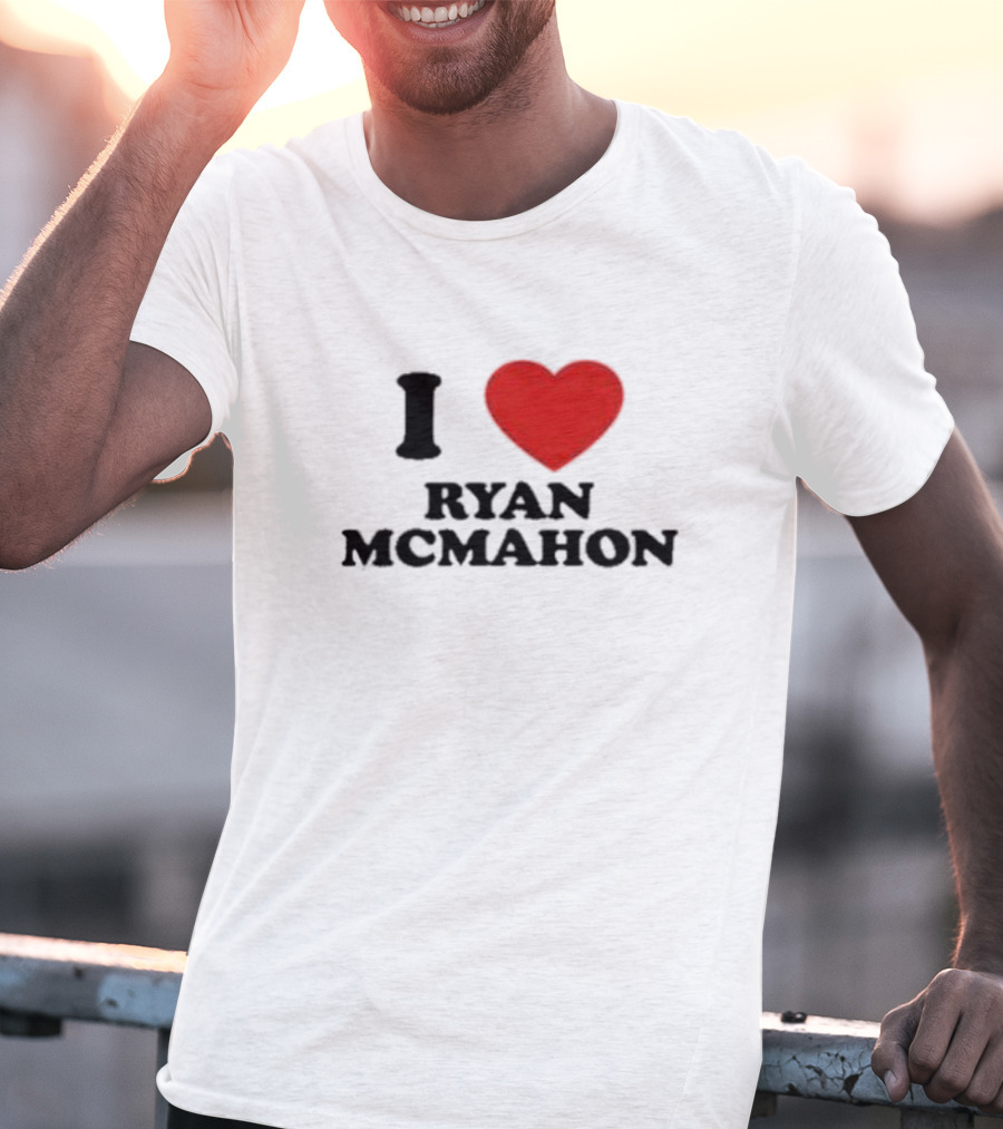 I Love Ryan McMahon Red Heart T-Shirt