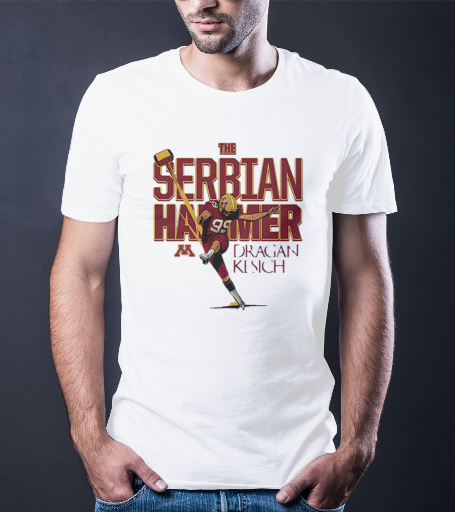The Serbian Hammer Dragan Kesich Minnesota Football 95 T-Shirt