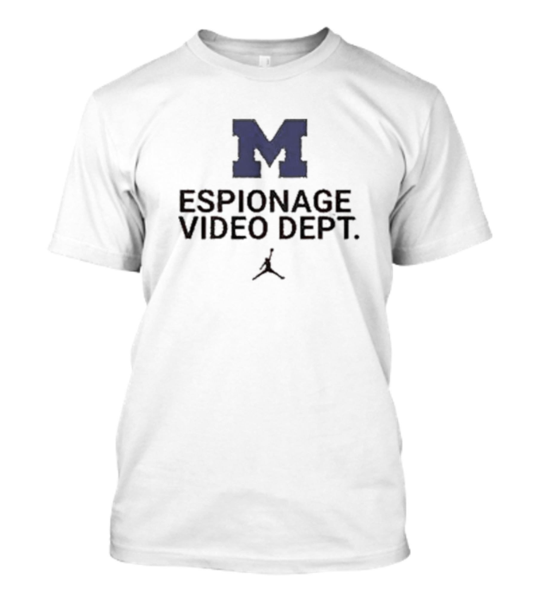 M Michigan Espionage Video Dept Jumpman T-Shirt