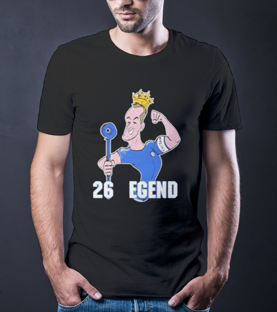 Londons First John Terry 26 Legend Captain Crown T-Shirt