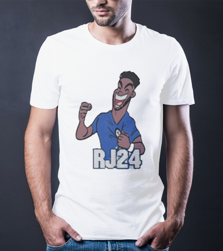 Reece James RJ24 Cartoon Blue Football T-Shirt