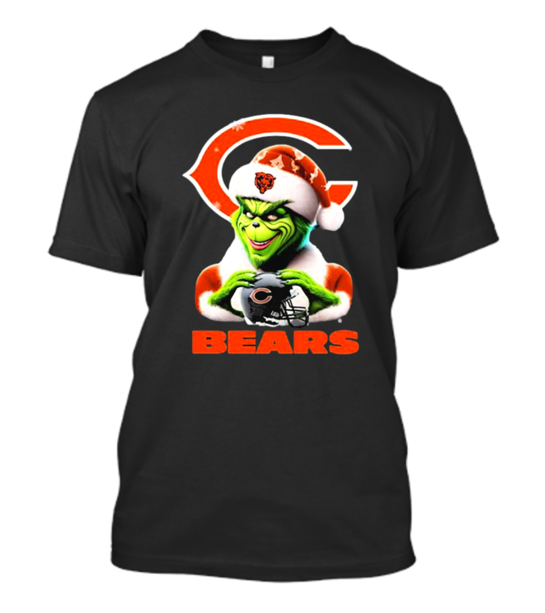 Santa Grinch Bears Merry Christmas Love Chicago Bears T-Shirt