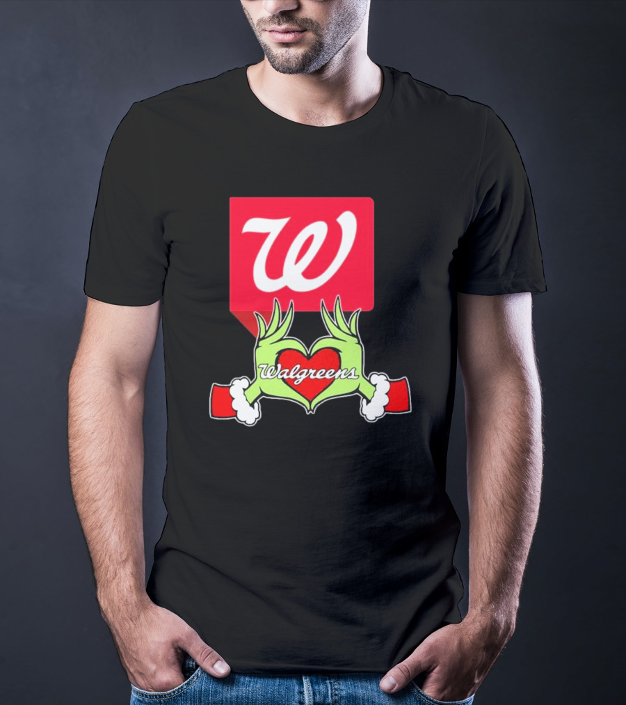 The Grinch Hand Heart Walgreens Christmas T-Shirt