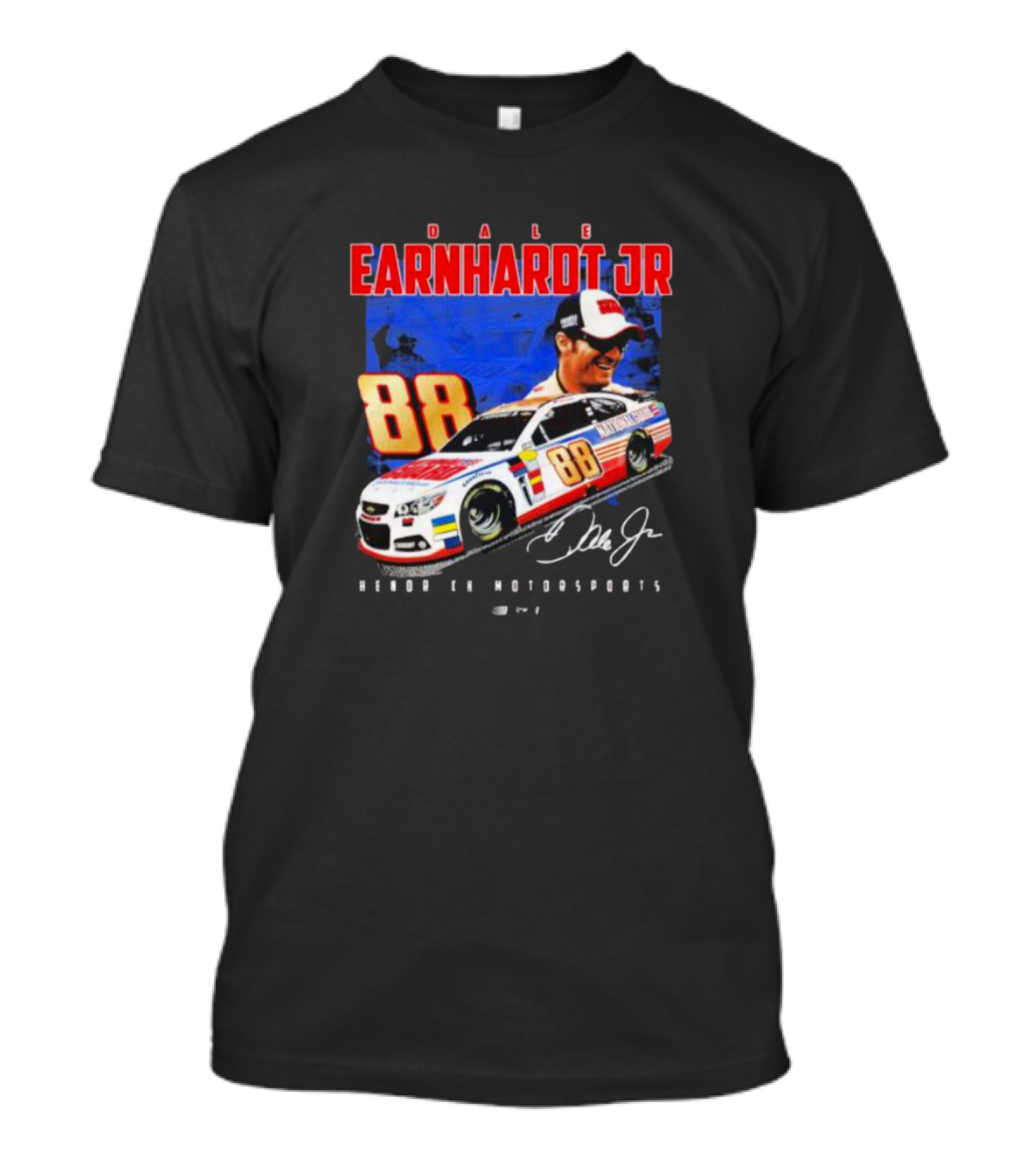 Dale Earnhardt Jr 88 National Guard Hendrick Motorsports Signature Car T-Shirt