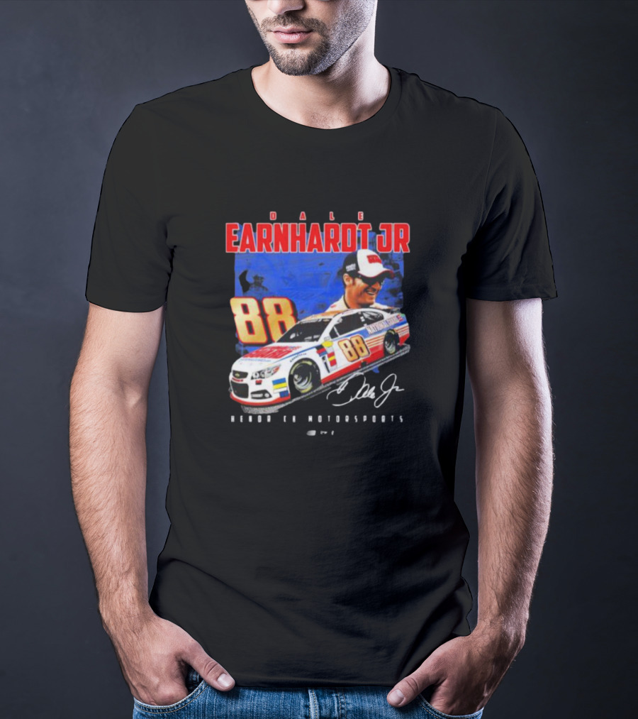 Dale Earnhardt Jr 88 National Guard Hendrick Motorsports Signature Car T-Shirt