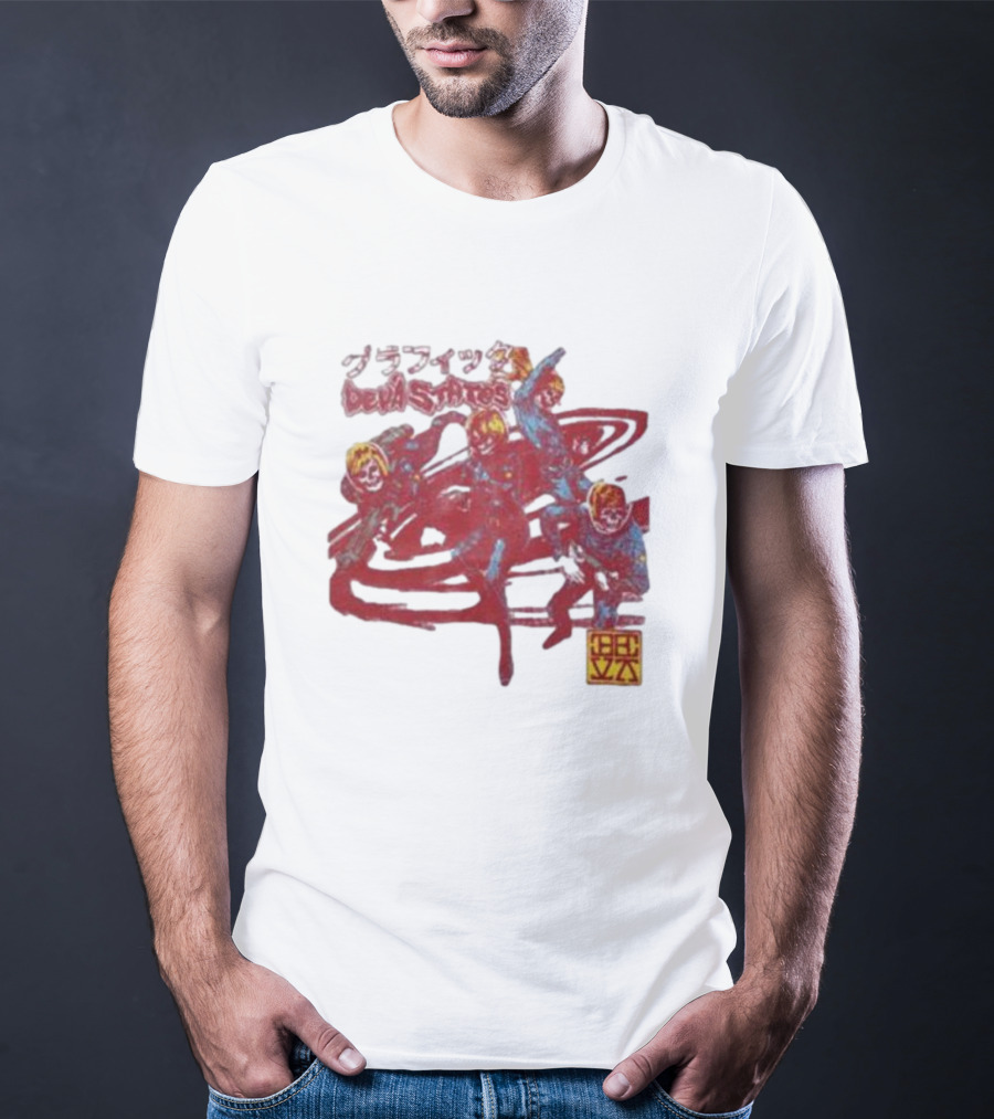 Deva States Astronauts Red Abstract T-Shirt
