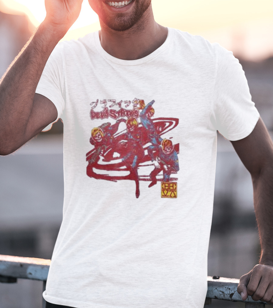 Deva States Astronauts Red Abstract T-Shirt