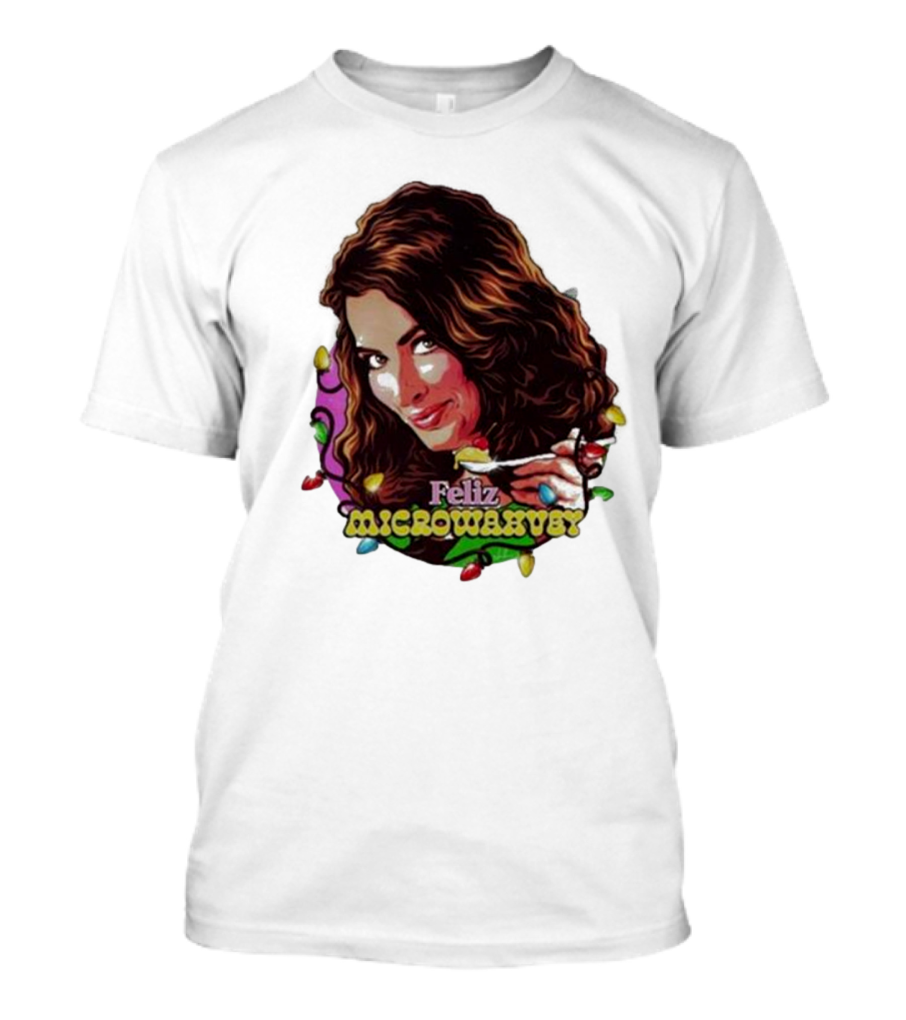 Feliz Microwavery Nordacious Holiday Lights T-Shirt