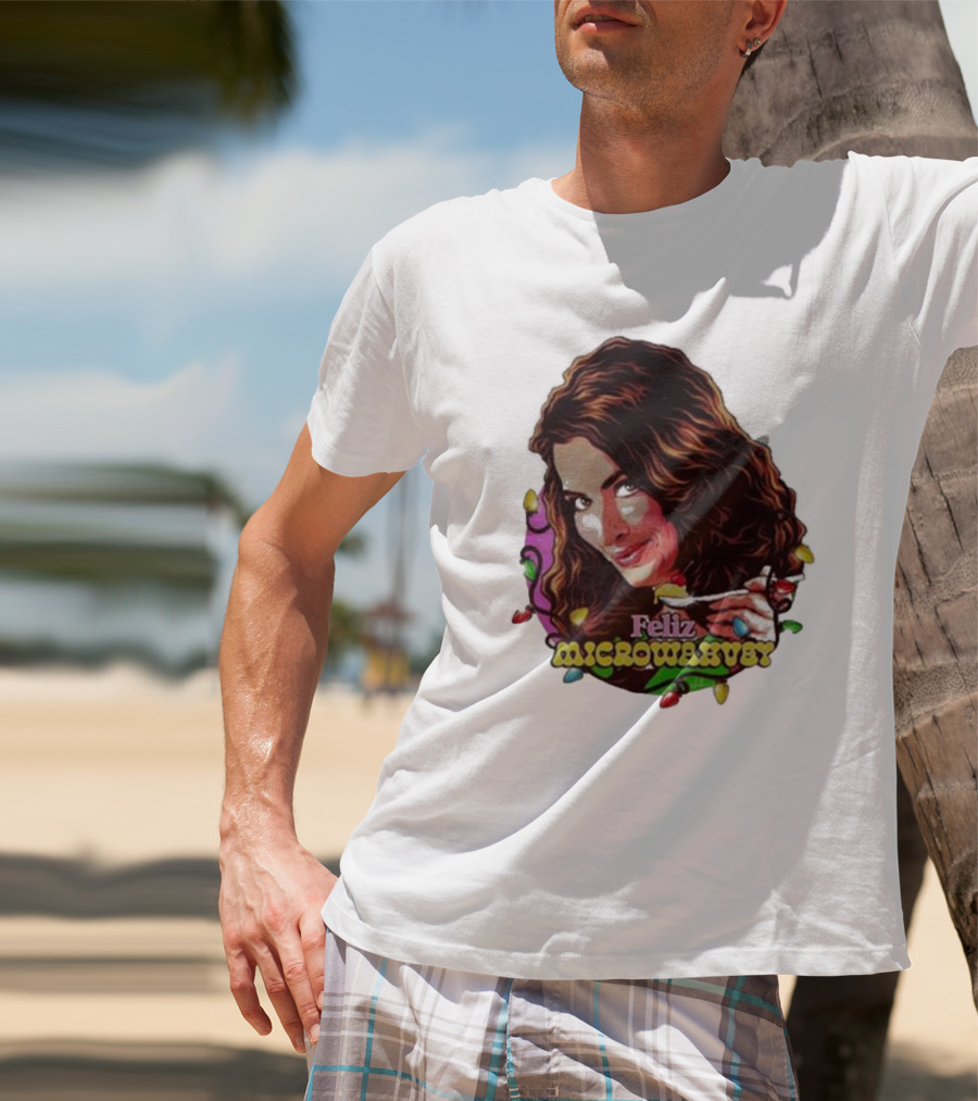 Feliz Microwavery Nordacious Holiday Lights T-Shirt