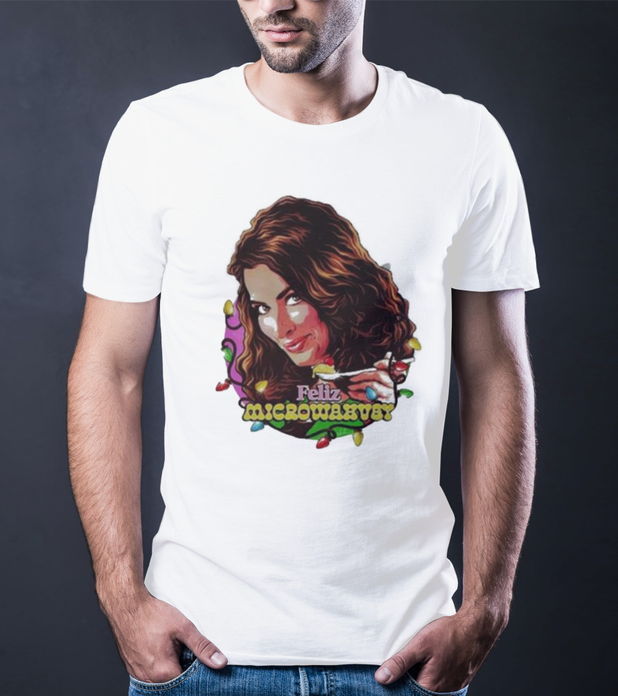 Feliz Microwavery Nordacious Holiday Lights T-Shirt