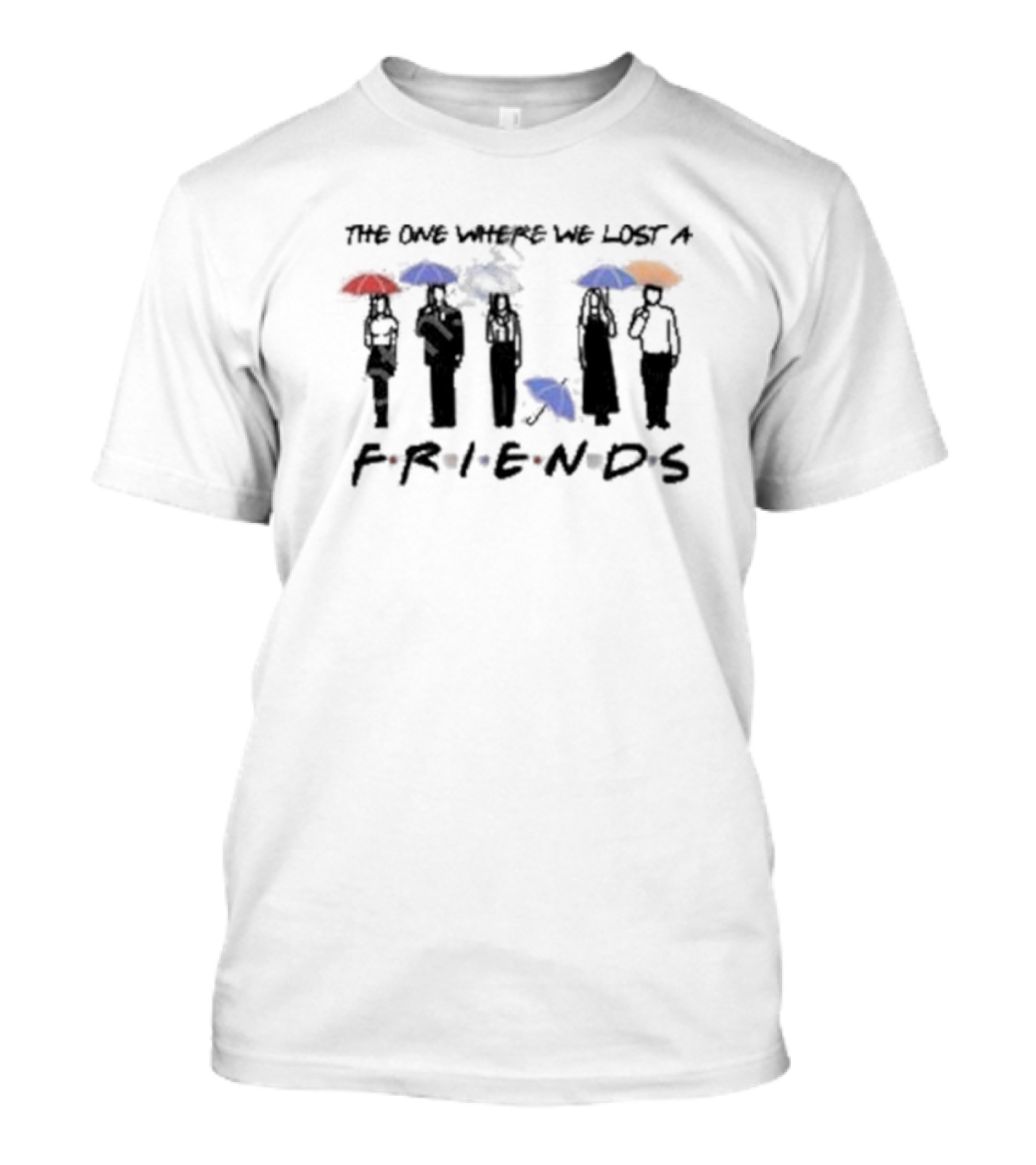 Rip Matthew Perry The One Where We Lost A Friends Umbrella T-Shirt