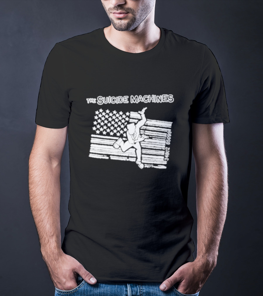 The Suicide Machines Barcode Flag Design Tsmdetroit 43828 60999 T-Shirt