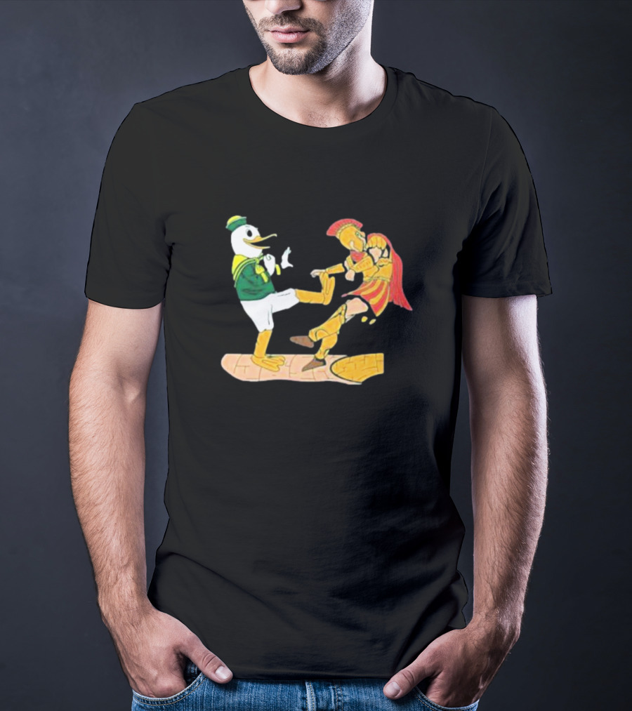 Ports Or Kick Oregon Duck Vs. USC Trojan Kickoff Showdown T-Shirt