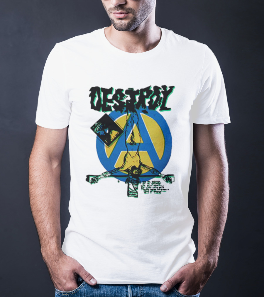 Destroy Anarchy Jesus Seditionaries Fashion Vintage Icon Punk Aesthetic T-Shirt