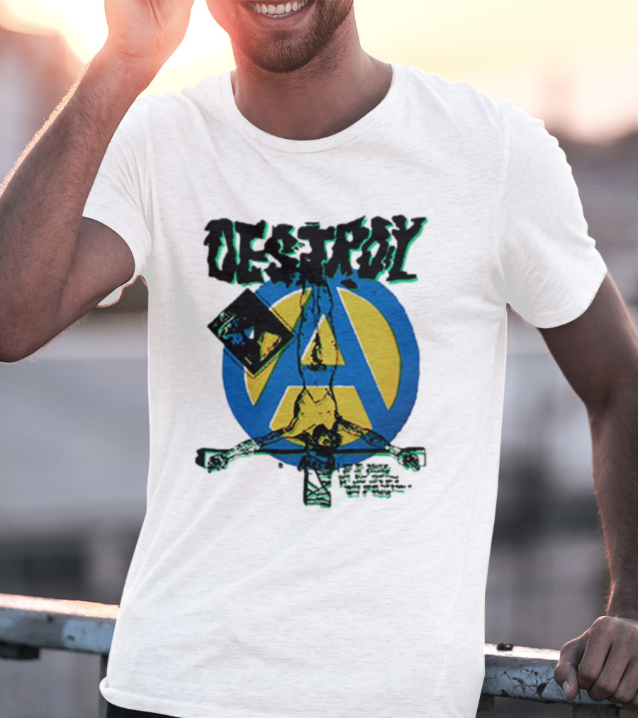 Destroy Anarchy Jesus Seditionaries Fashion Vintage Icon Punk Aesthetic T-Shirt